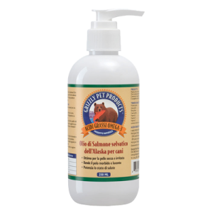 Olio di Salmone selvatico dell'Alaska per cani - Grizzly Pet Products